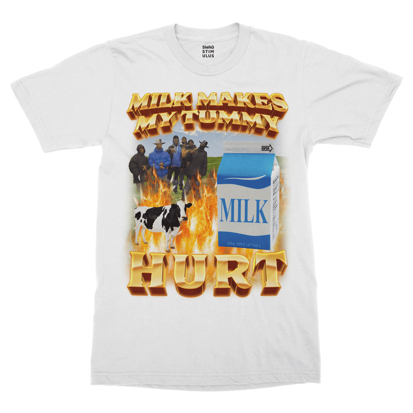 Milk Makes My Tummy Hurt T-Shirt