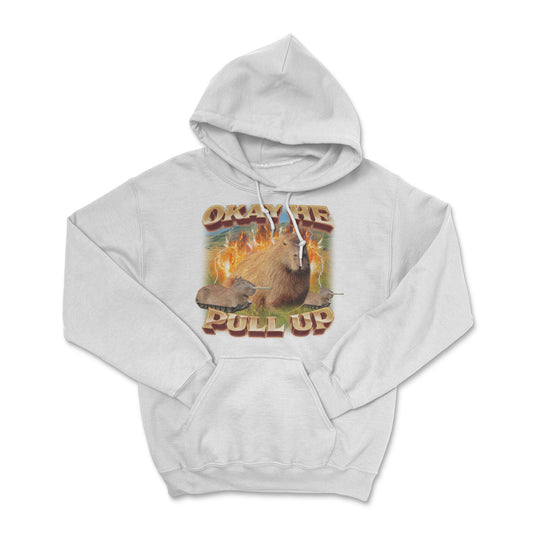 Okay He Pull Up Capybara Hoodie